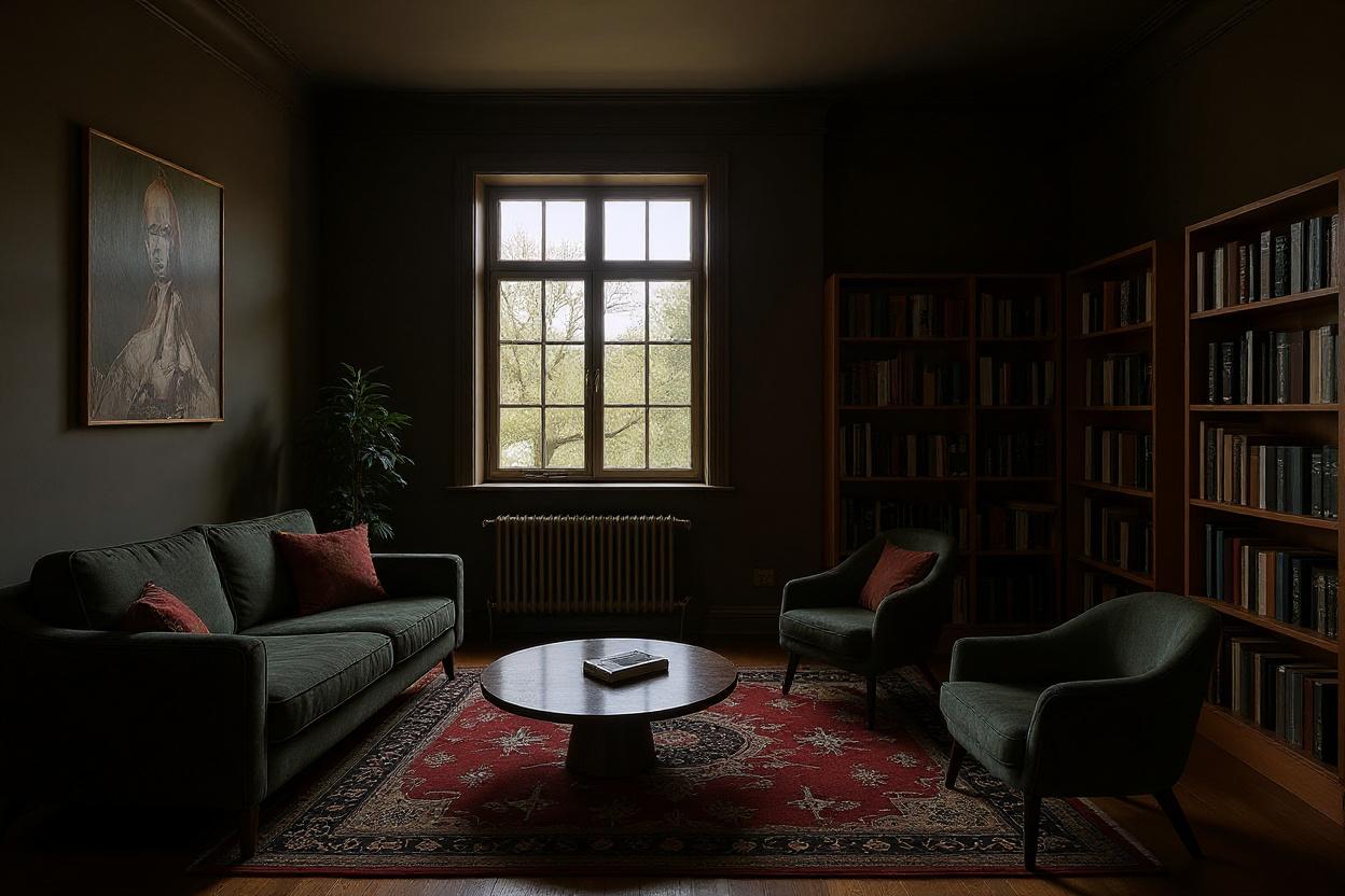Home staging bibliothèque : ambiance Dark Academia