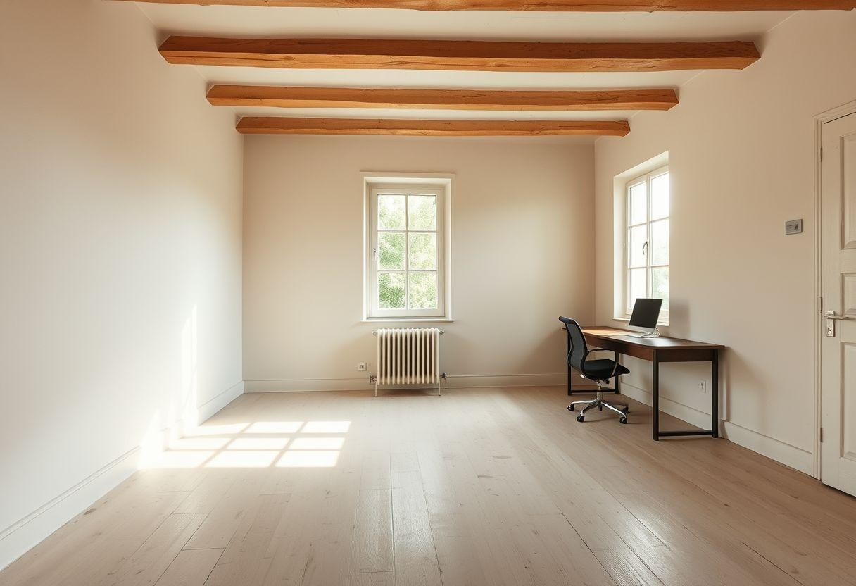 Bureau vide, avant home staging