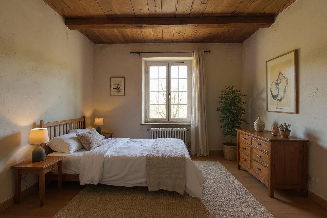 Home staging chambre : ambiance Wabi-Sabi