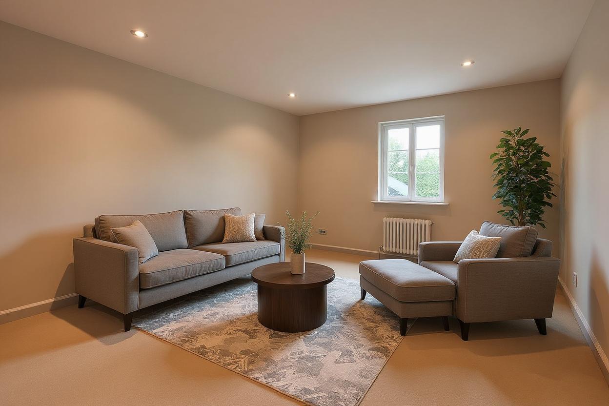 Home cinéma après home staging virtuel avec ChangeTonIntérieur
