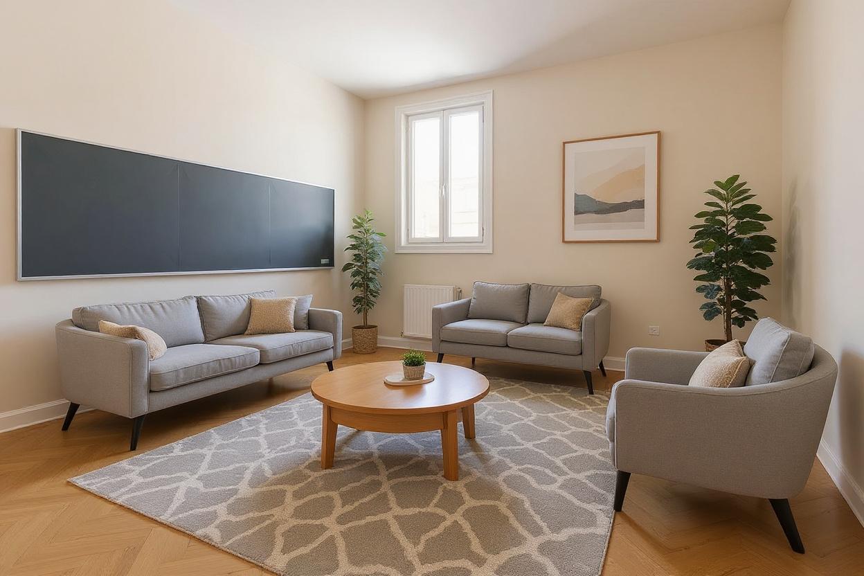 Salle de classe après home staging virtuel avec ChangeTonIntérieur