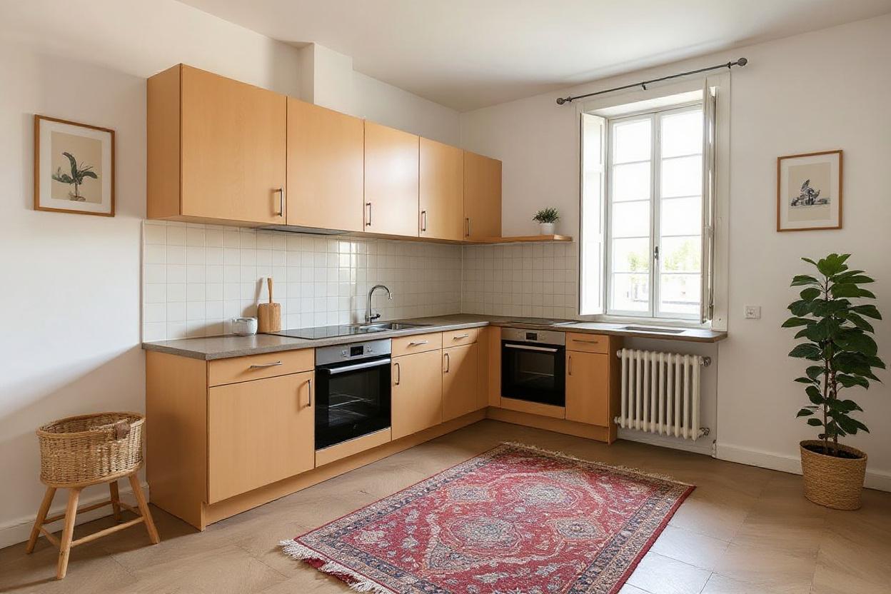 Home staging cuisine : ambiance Scandinave
