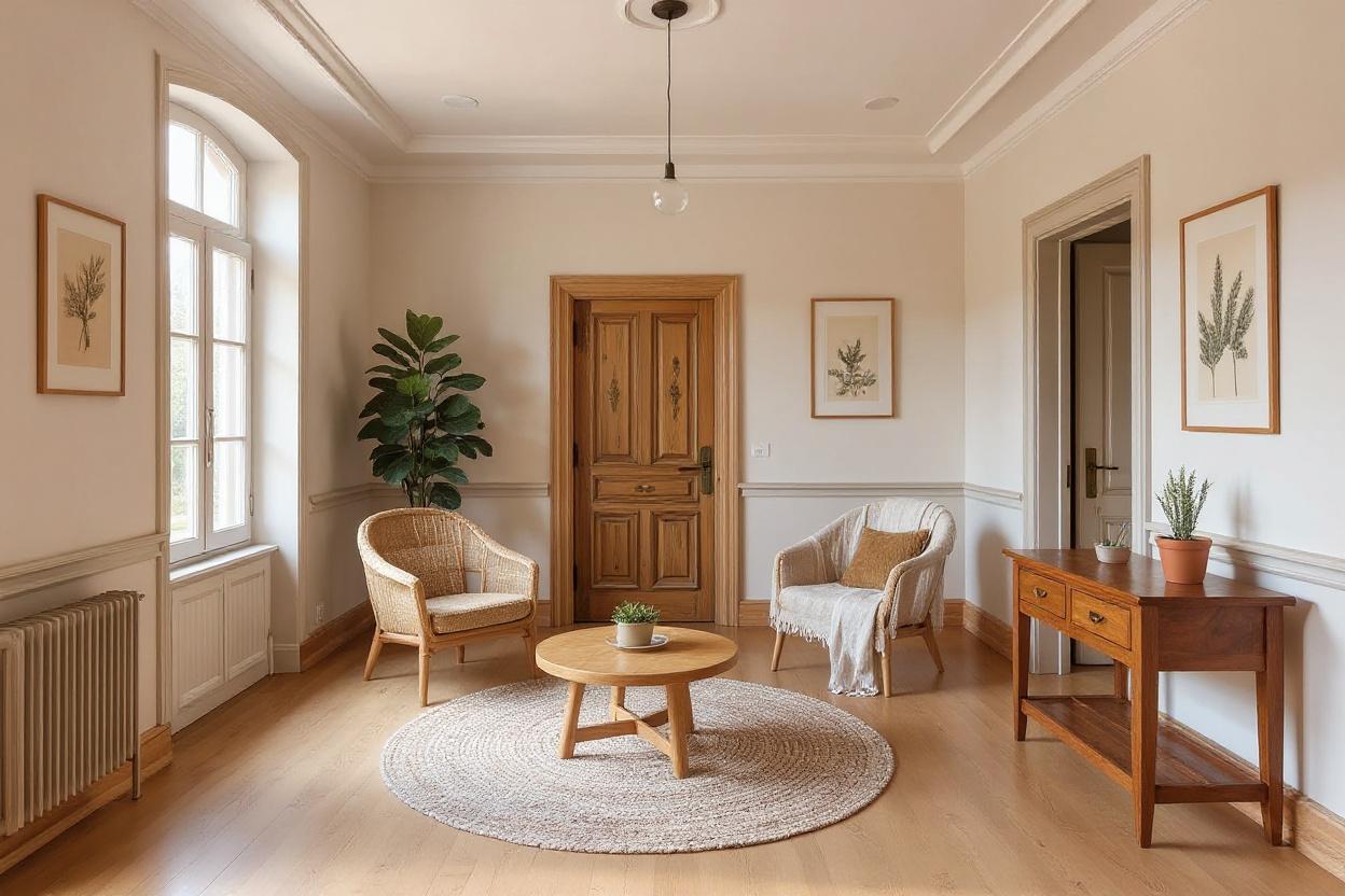 Home staging entrée : ambiance Scandinave