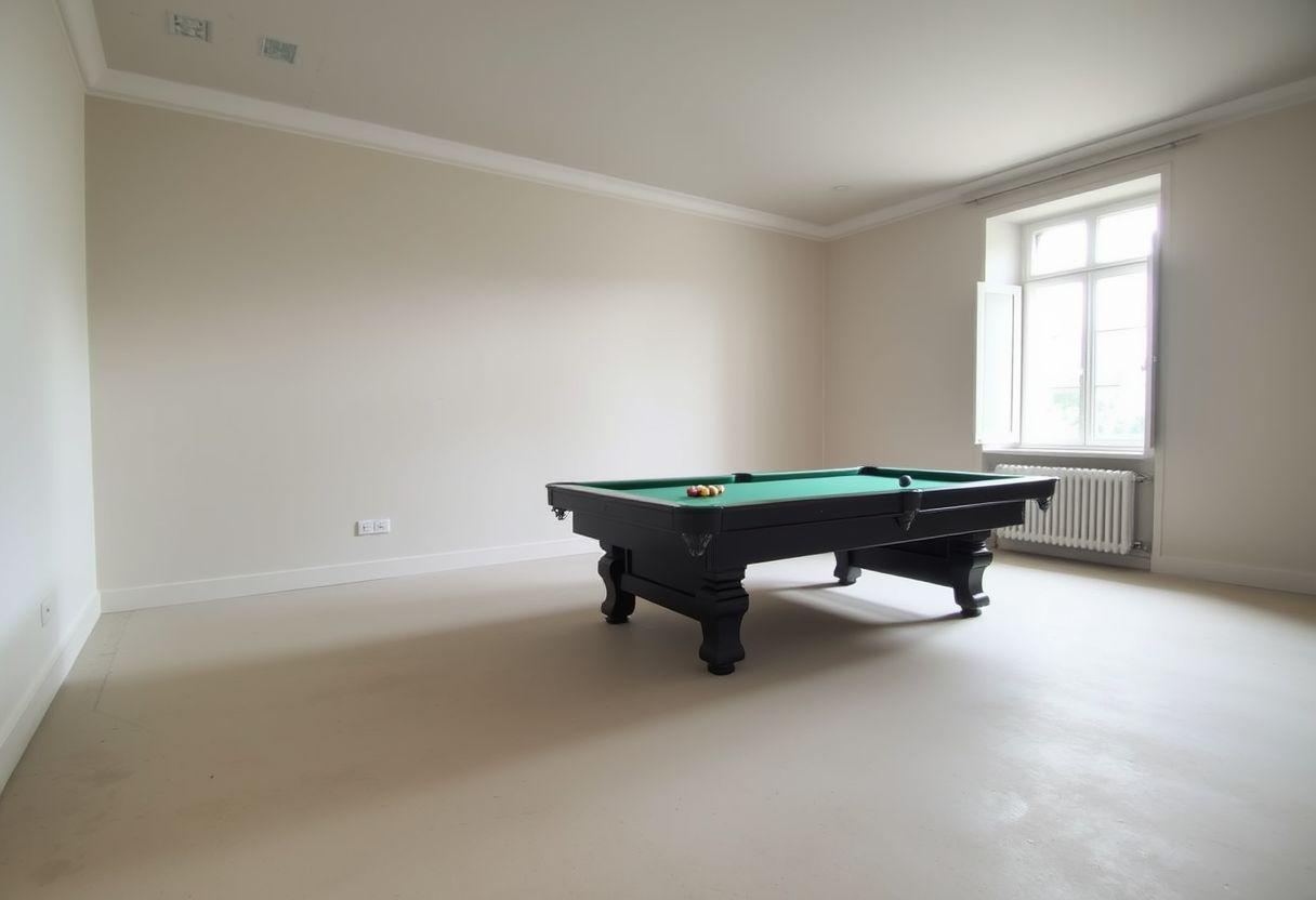 Gaming room vide, avant home staging