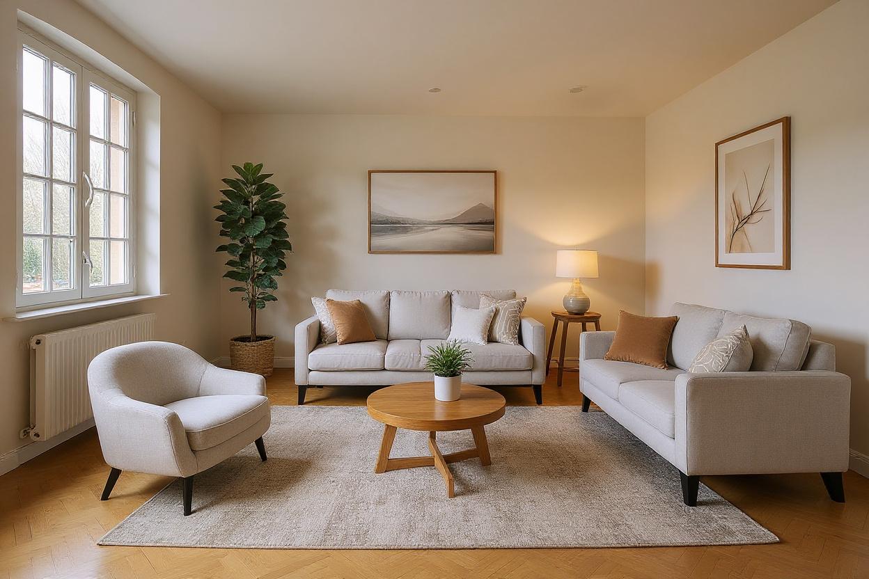 Home gym après home staging virtuel avec ChangeTonIntérieur