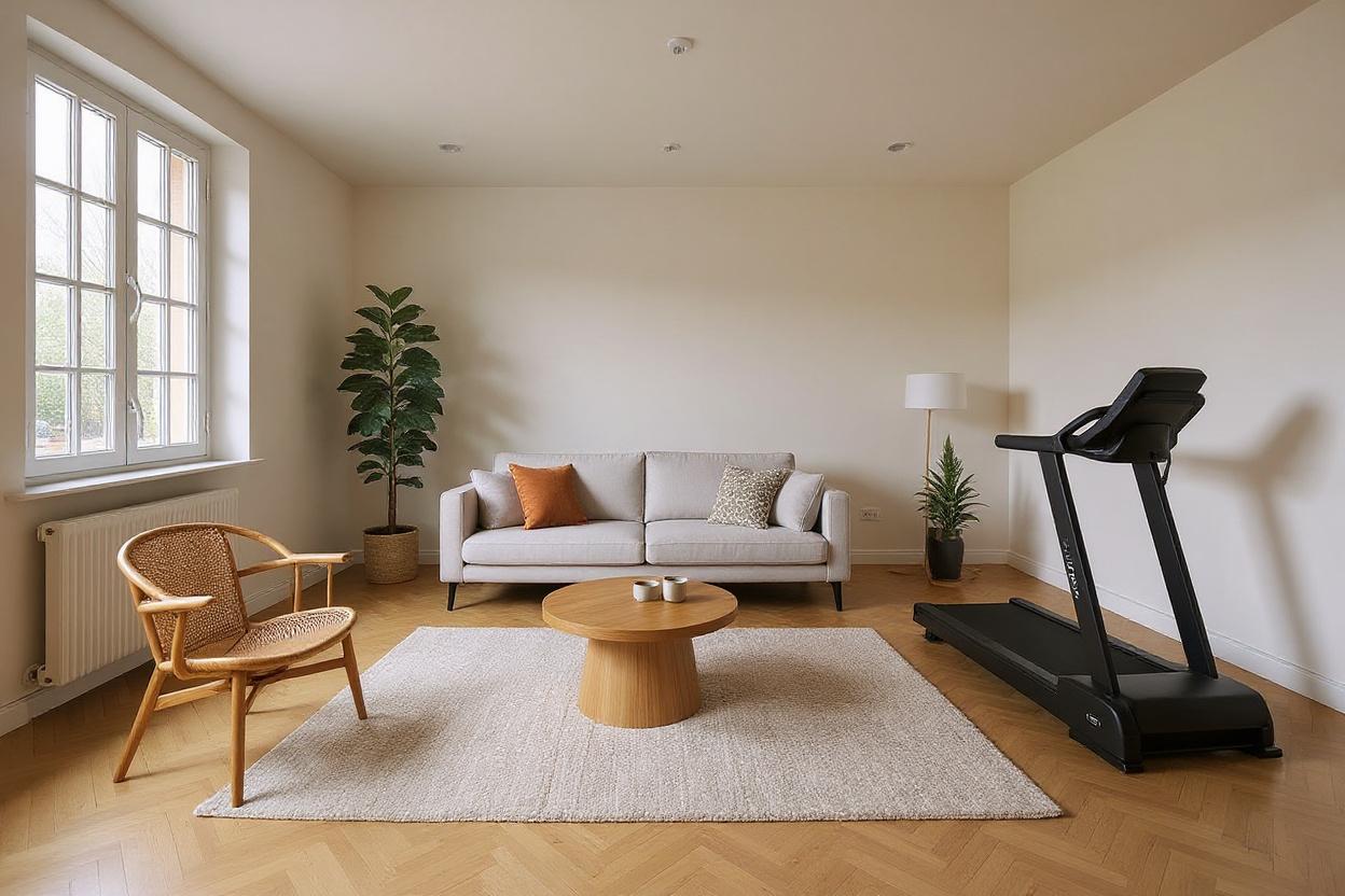 Home staging home gym : ambiance Minimaliste