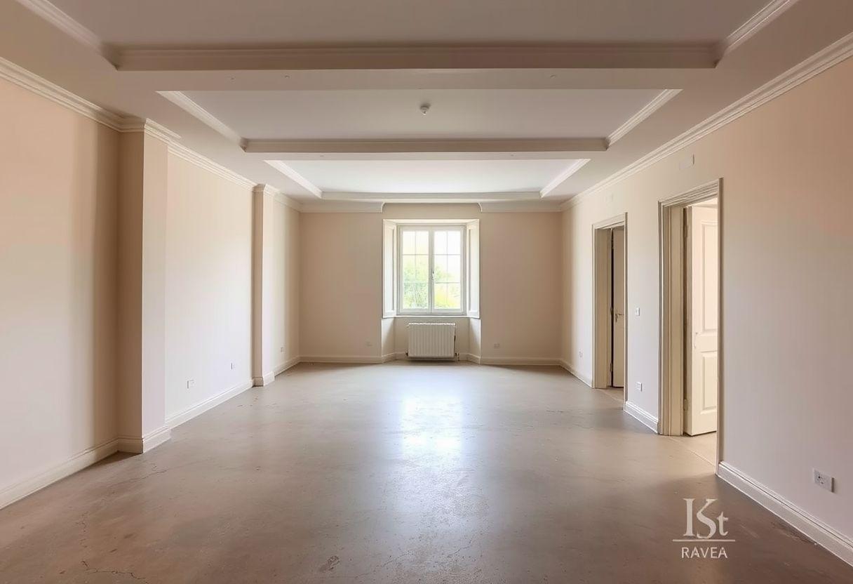 Lobby d'hôtel vide, avant home staging