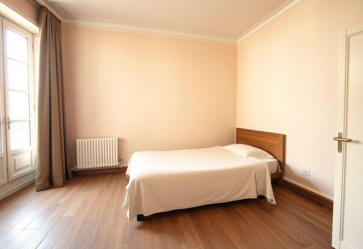 Chambre d'hôtel vide, avant home staging