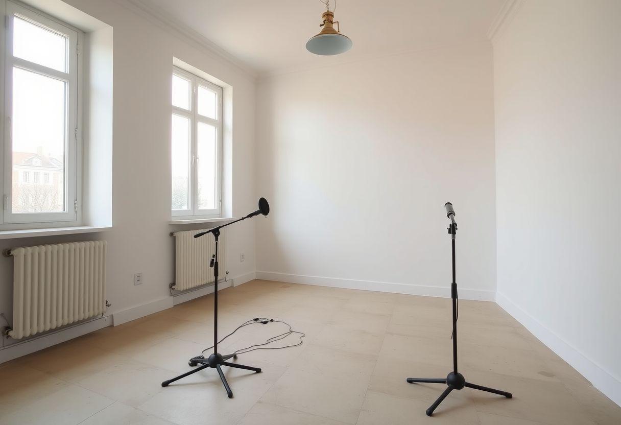 Studio podcast vide, avant home staging