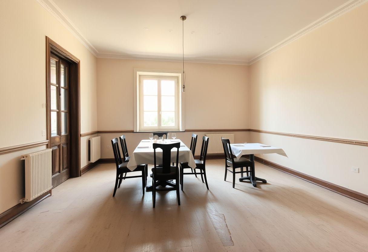 Restaurant vide, avant home staging